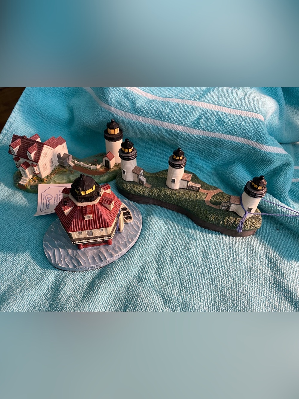 Lot of (3) Spoontiques Lighthouses 3 Sisters, Goat Island & Thomas Point